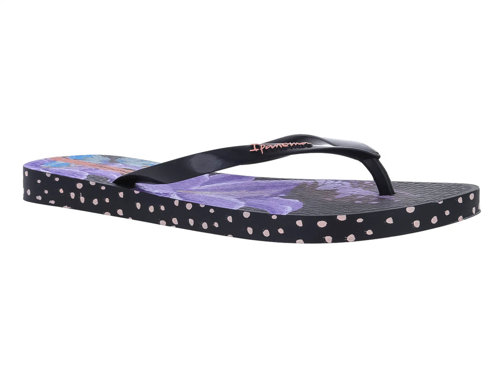 Sandalias Ipanema Negro Lila para Mujer