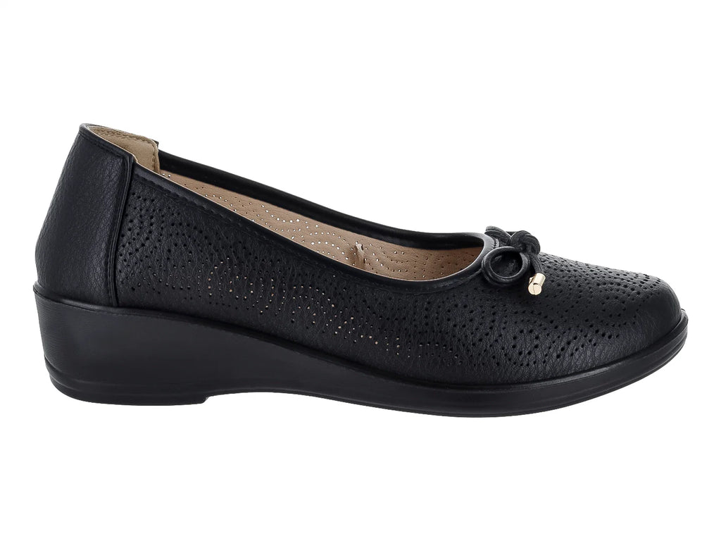 Zapatos Planos Comfort Fit Negros para Mujer