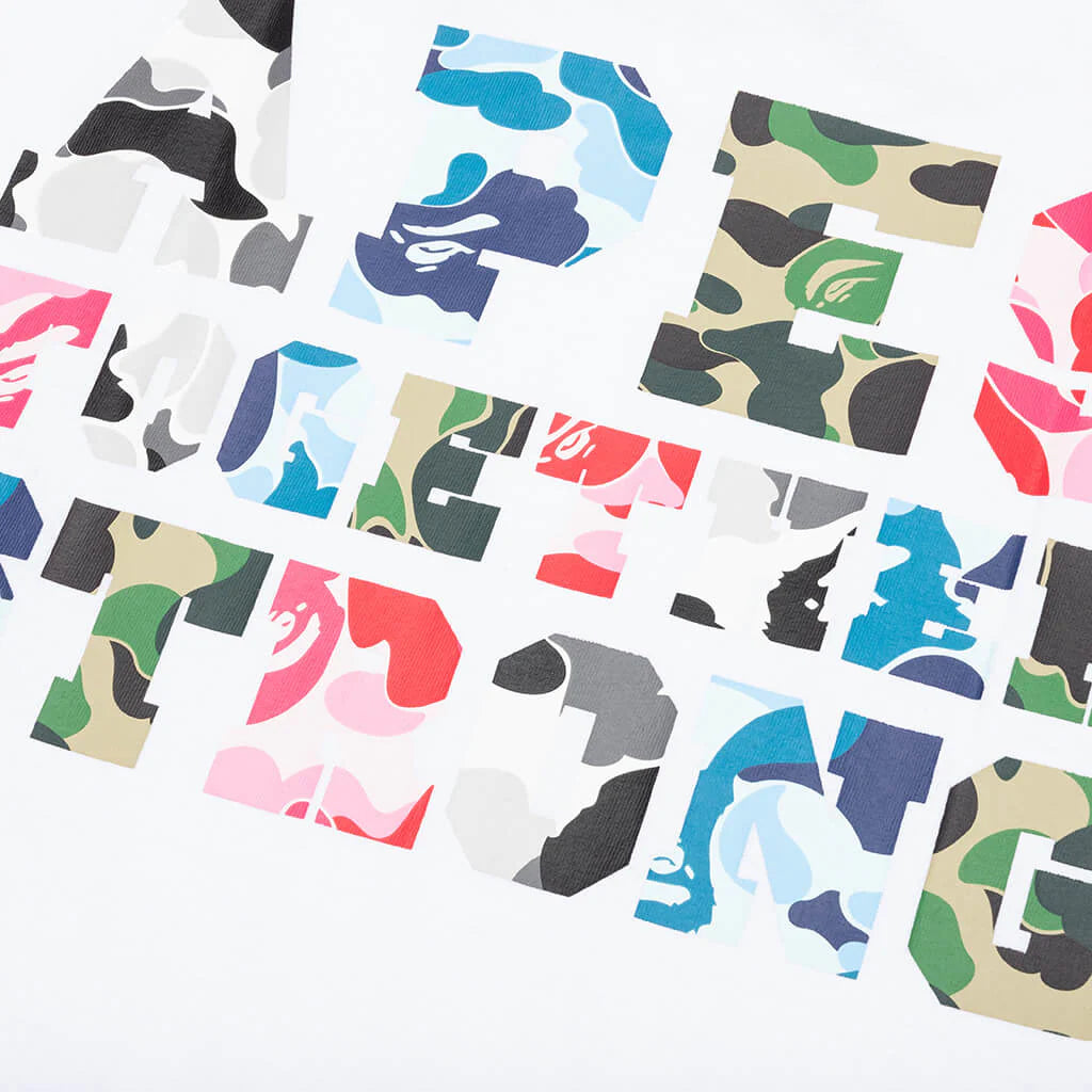 ABC Camo Crazy College ATS Tee White