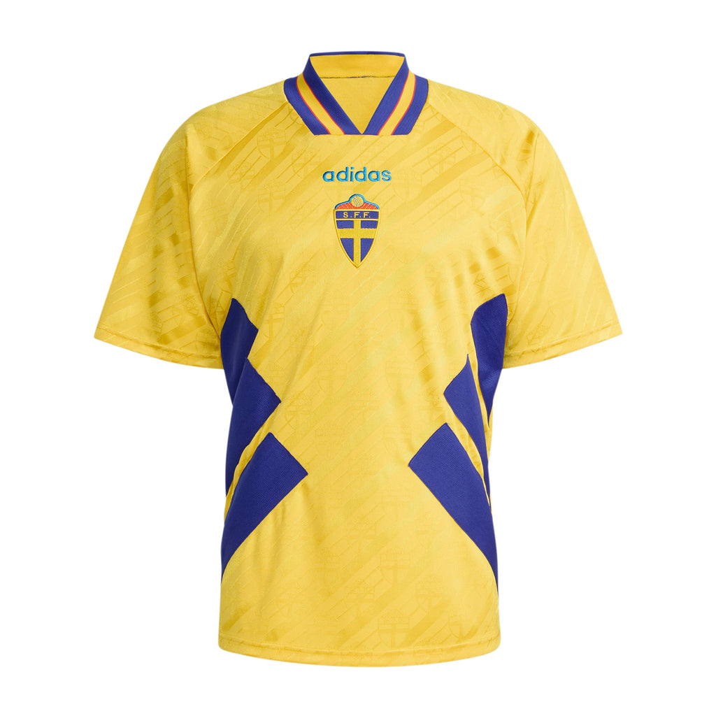 adidas Sweden Home 1994 Mens Soccer Jersey Yellow