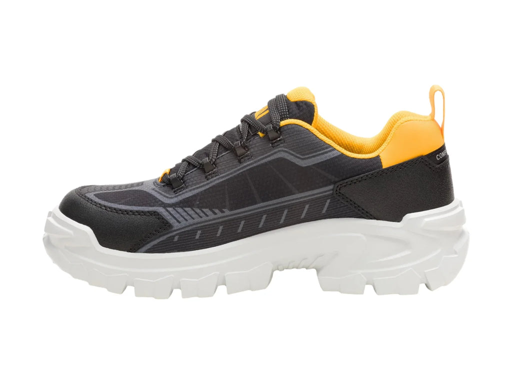 Tenis Caterpillar Invader Sport Negro y Amarillo para Hombre