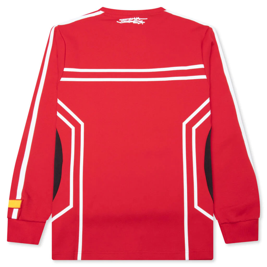 Puma x Joshua Vides Ferrari Mesh Crew Rosso Corsa