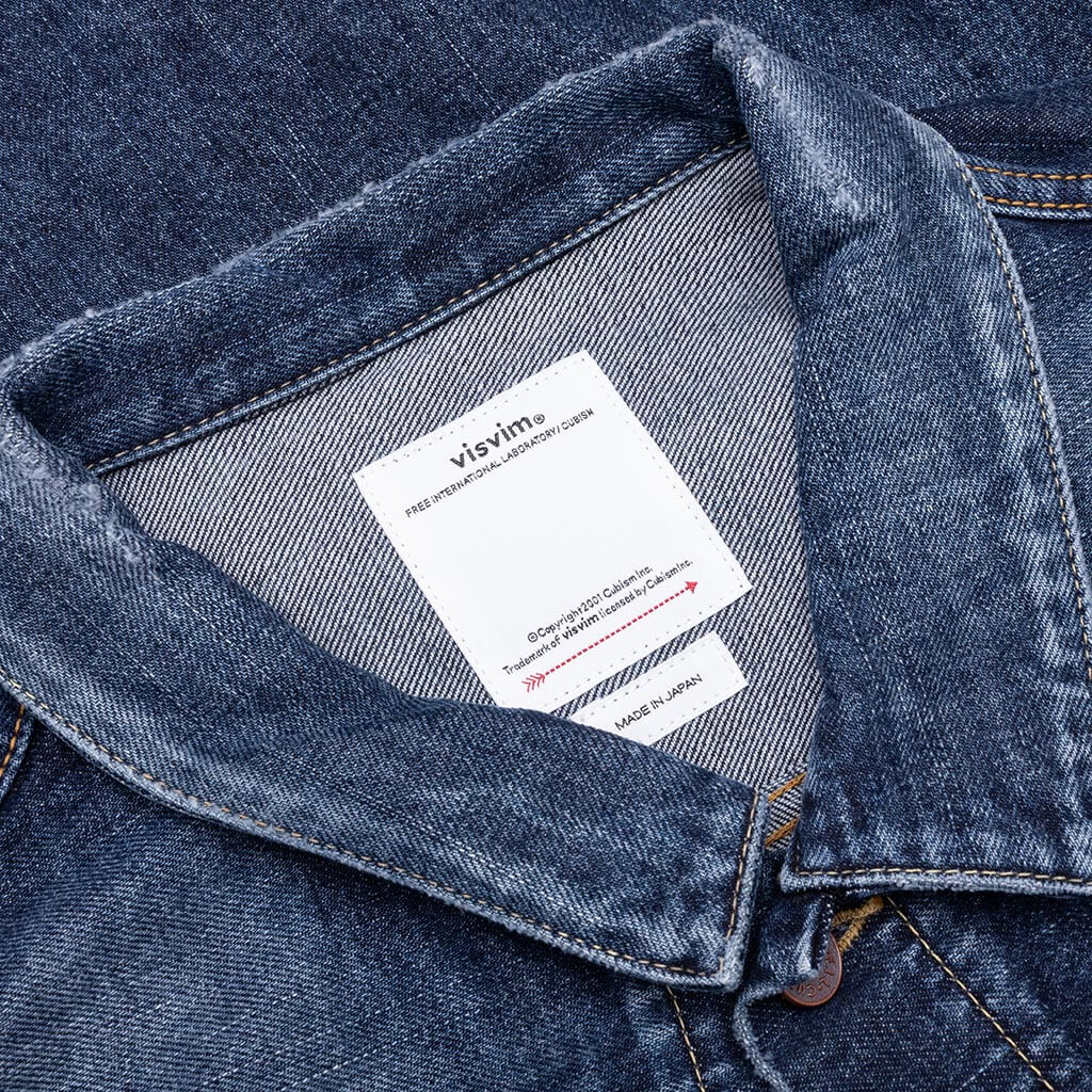 101XX S S Damaged Jacket Indigo
