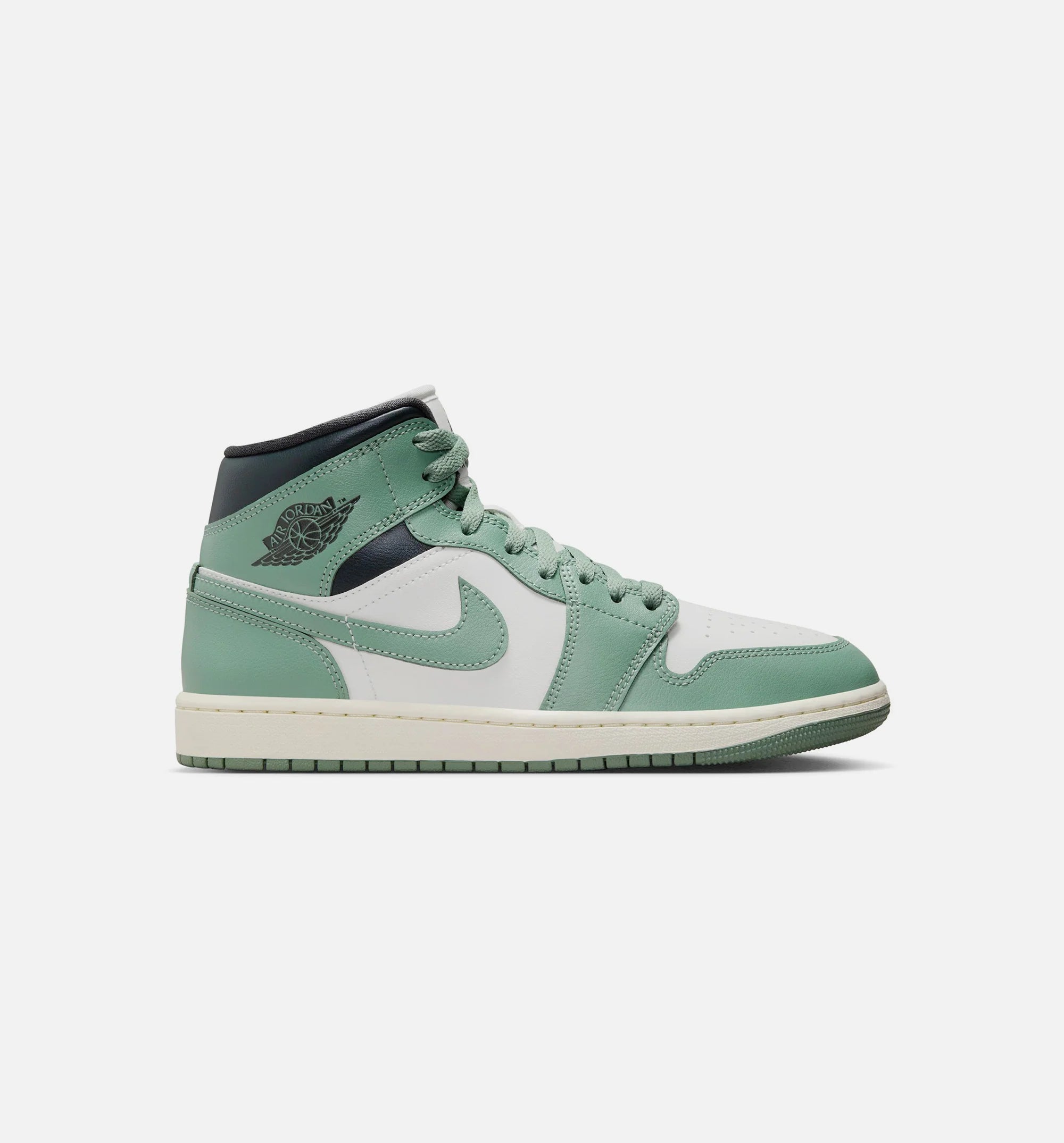 Air Jordan 1 Mid Womens Lifestyle Shoe Sail Jade Smoke