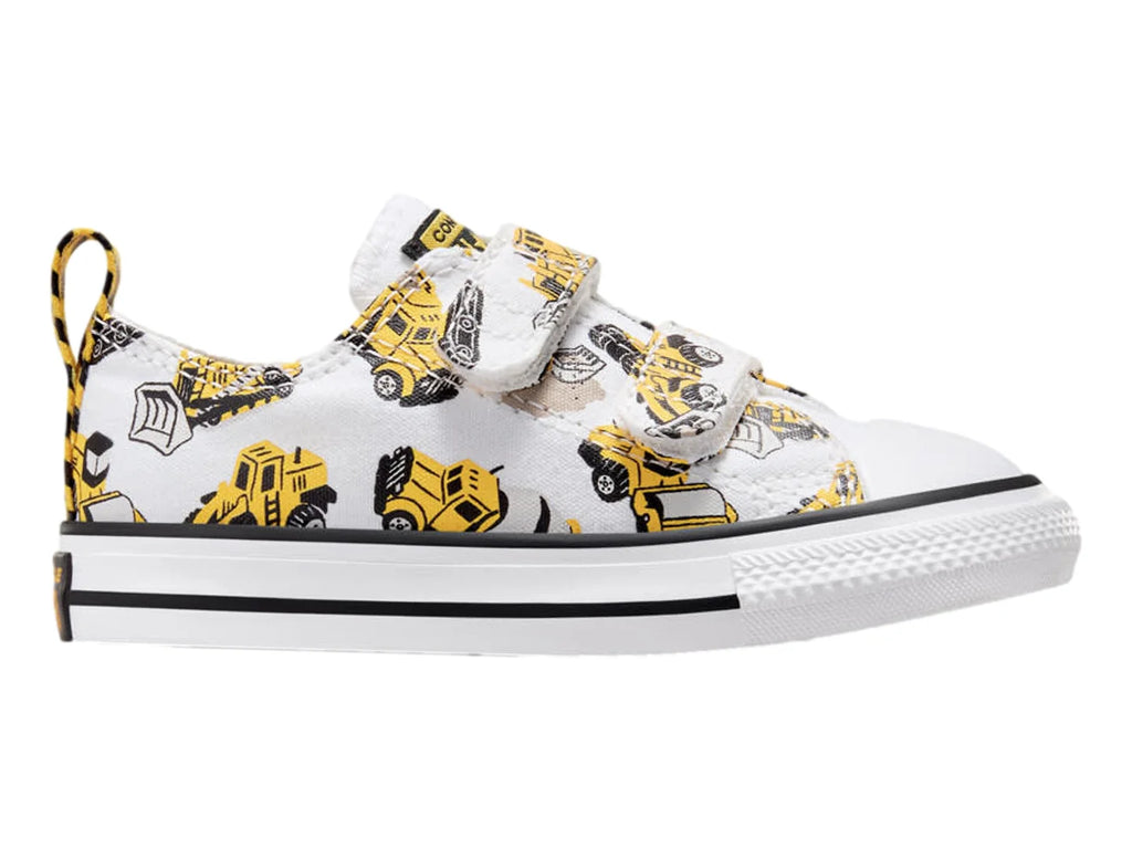 Tenis Converse Construction Truck Blanco y Amarillo para Niño