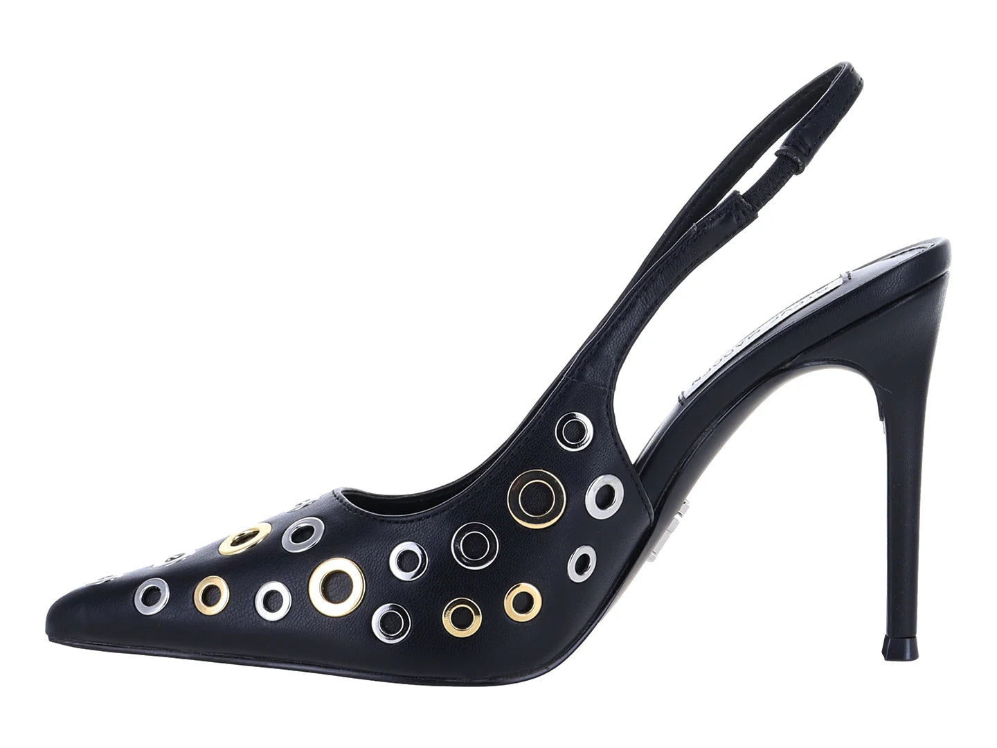 Tacones Steve Madden Alchem Negro Plata y Dorado para Mujer