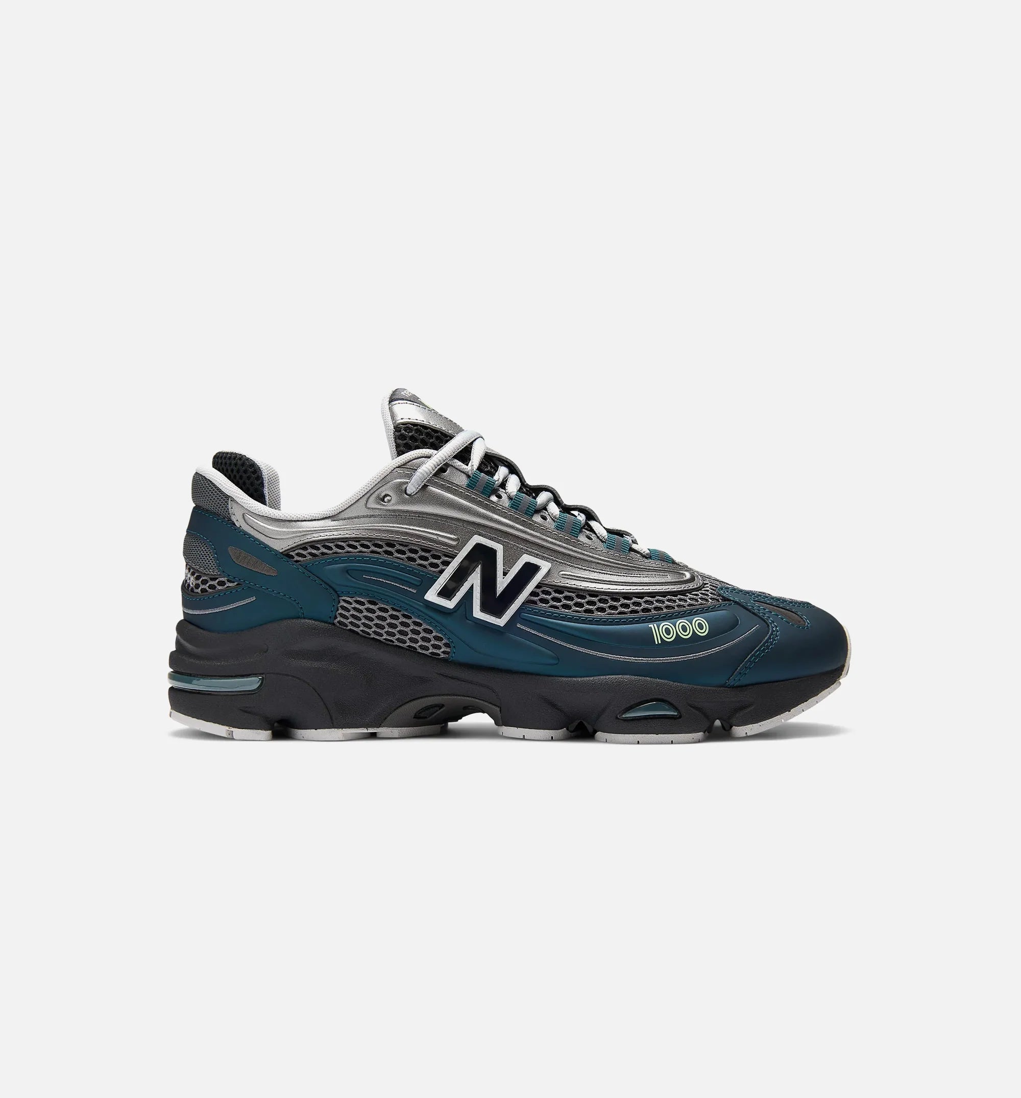 1000 Mens Lifestyle Shoe Deep Ocean Dark Silver Metallic Mint Flash