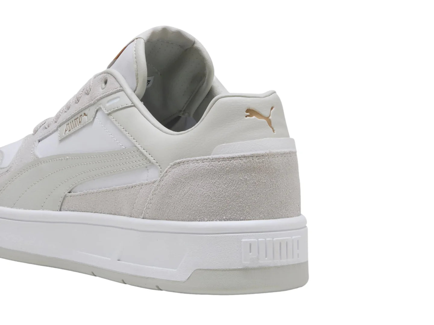 Tenis PUMA Court Classic Street SD Blanco y Gris para Hombre