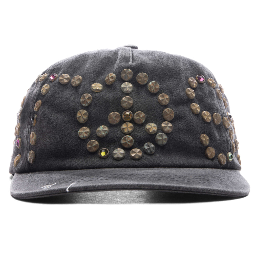 Studded Wrap Around Hat Black