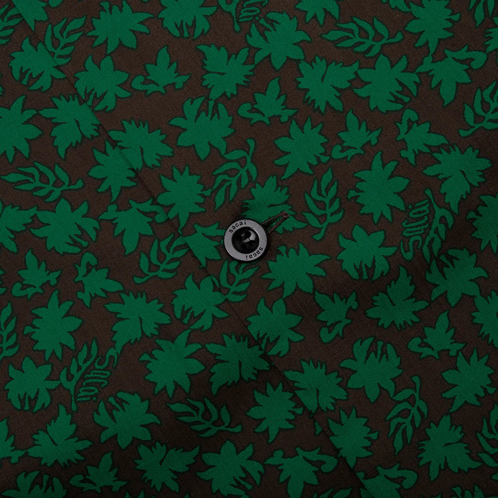 Floral Print Shirt Green