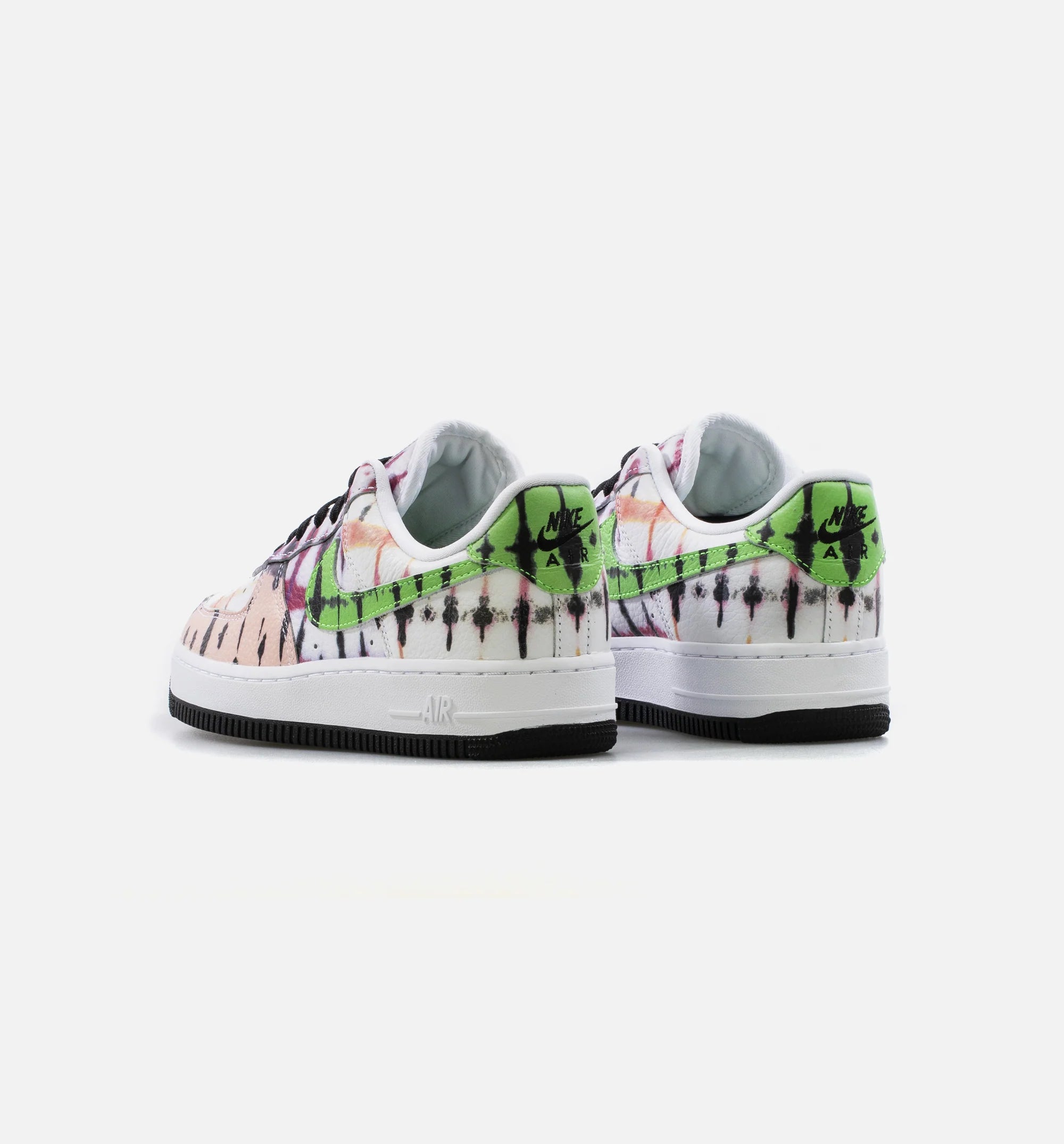 Air Force 1 07 Low QS Womens Lifestyle Shoe White Black Green Pink Orange