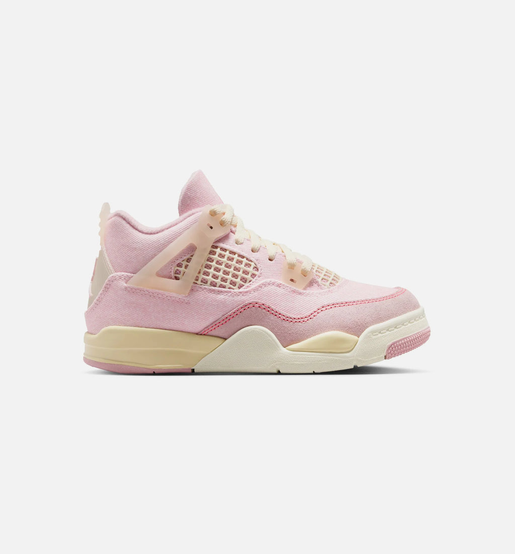 Air Jordan 4 Retro Pink Pearl And Iced Carmine Preschool Lifestyle Shoe Pearl Pink Iced Carmine Coconut Milk