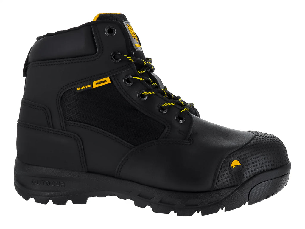 Botas de Trabajo RAM Negro Amarillo para Hombre