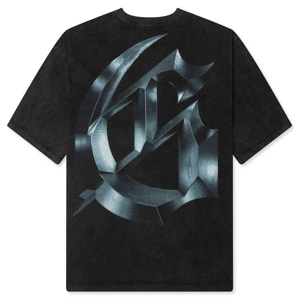 Symmetrical Logo T Shirt Black Wash