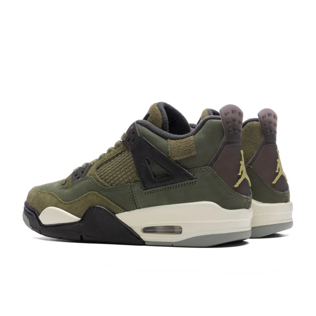 Air Jordan 4 Retro SE Craft GS Medium Olive Pale Vanilla Cargo Khaki