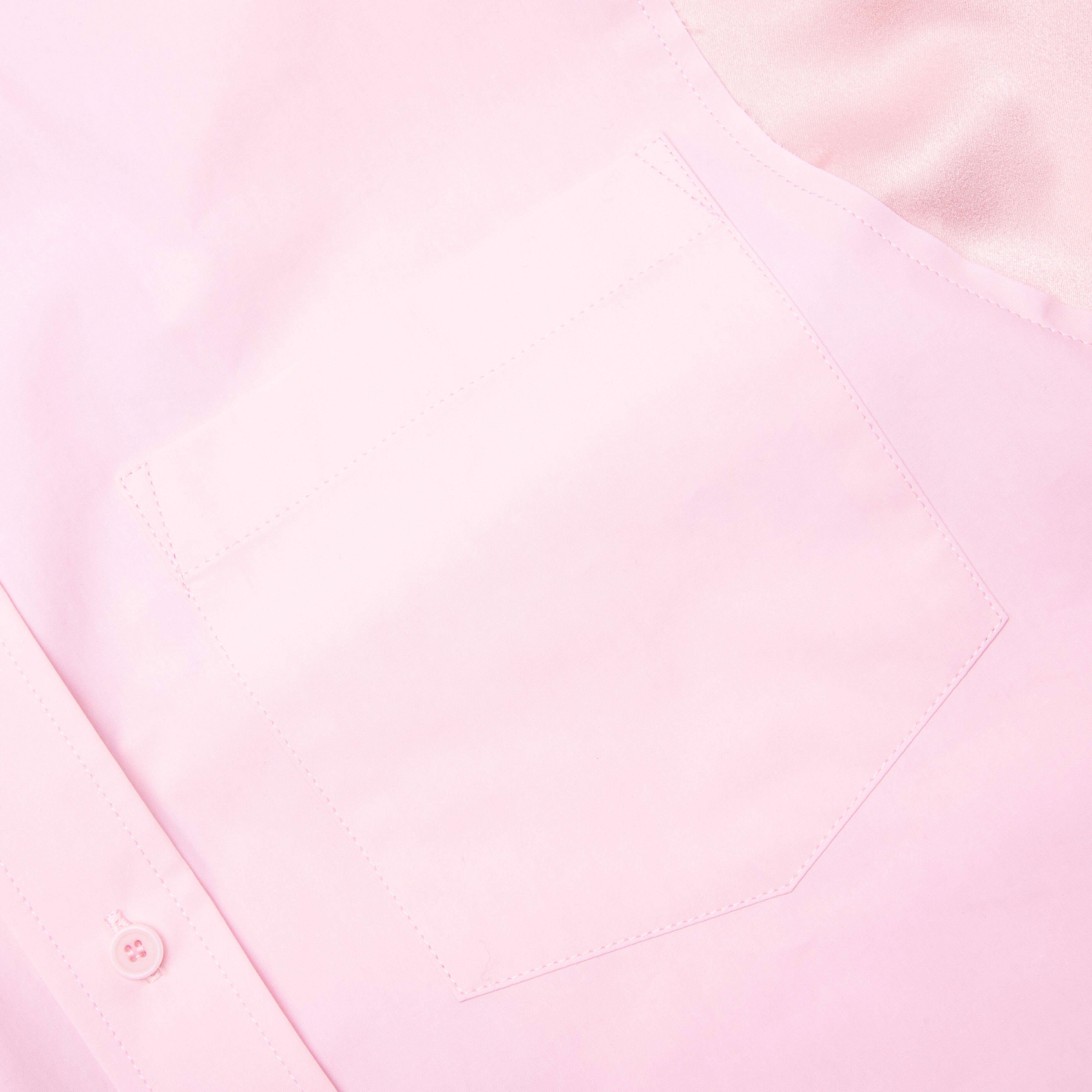 Satin Insert Shirt Rose Pink
