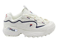 Tenis FILA D Formation Blanco Azul y Rojo para Mujer