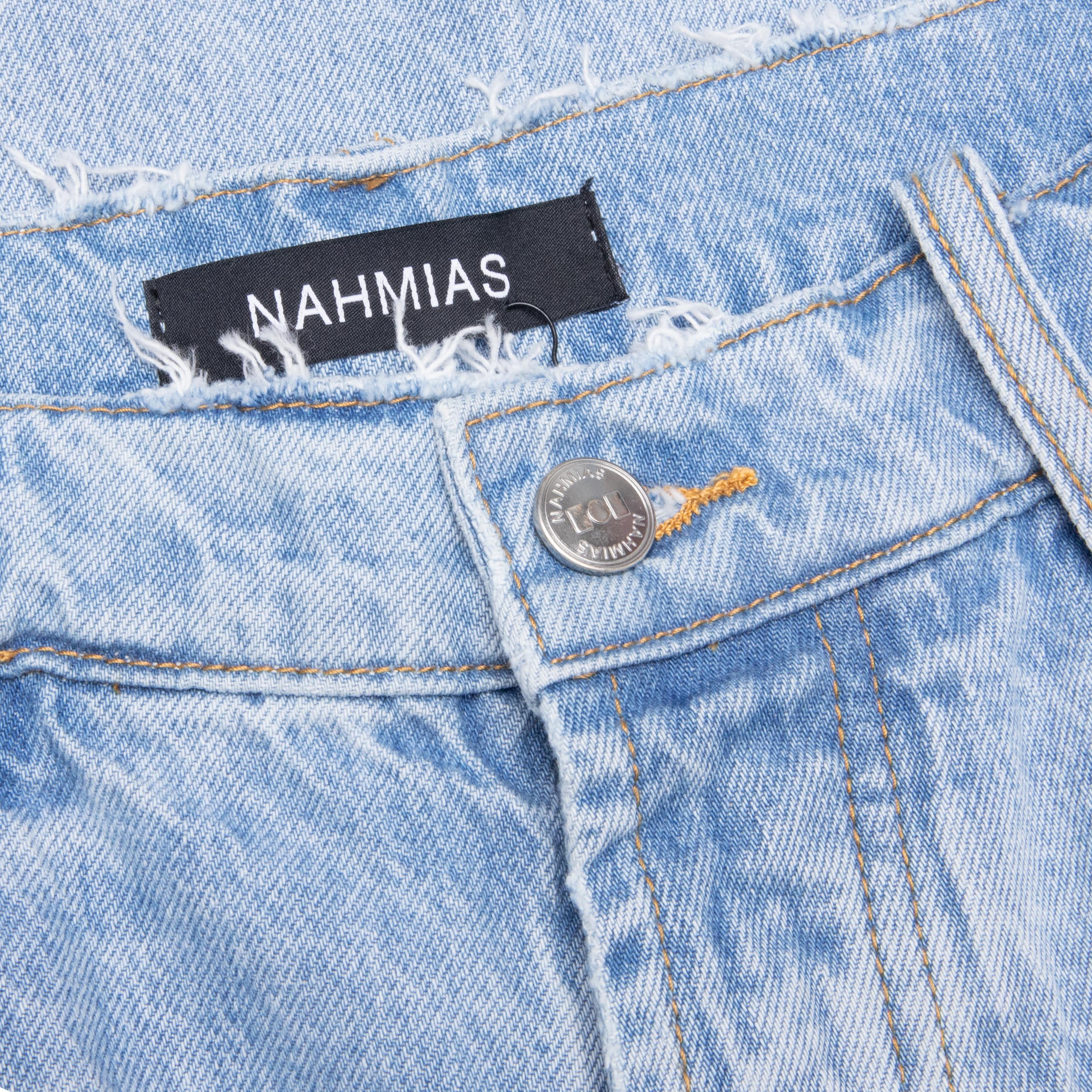 Heart Patchwork Jeans Light Wash