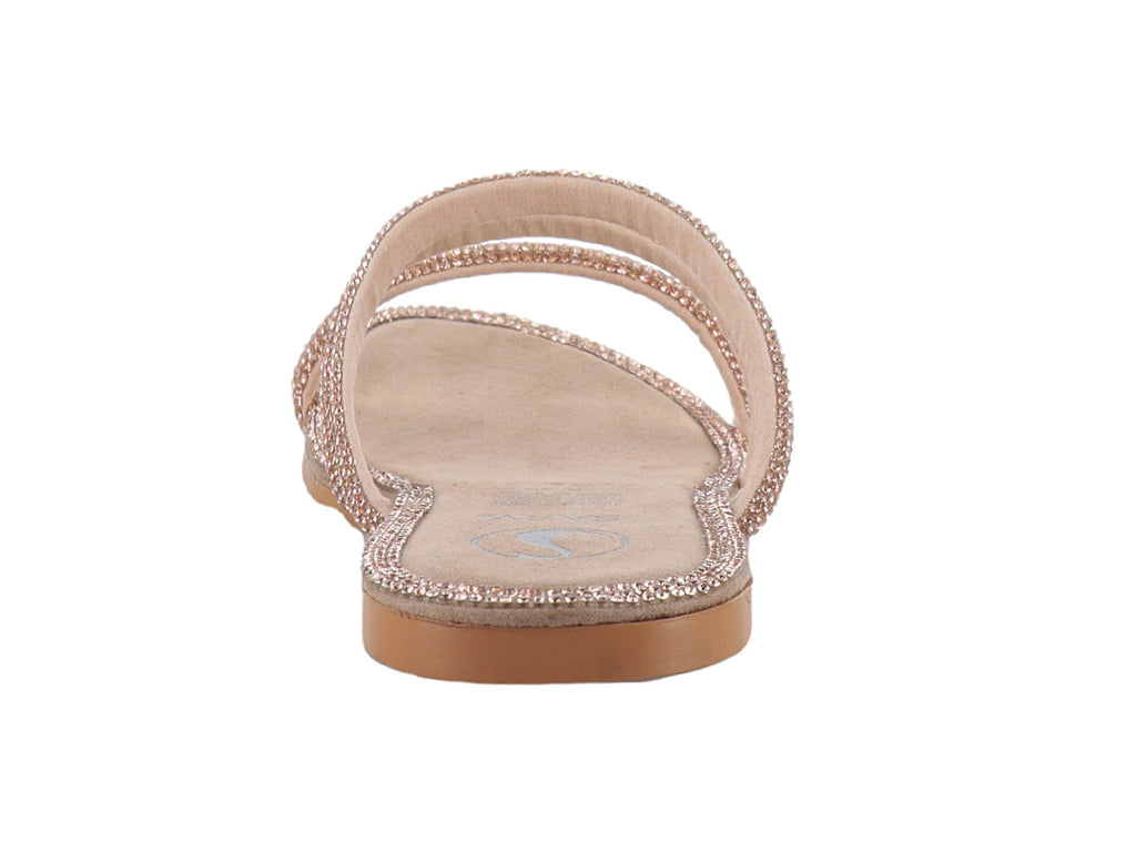 Sandalias Sary Color Maquillaje y Oro Rosado para Mujer