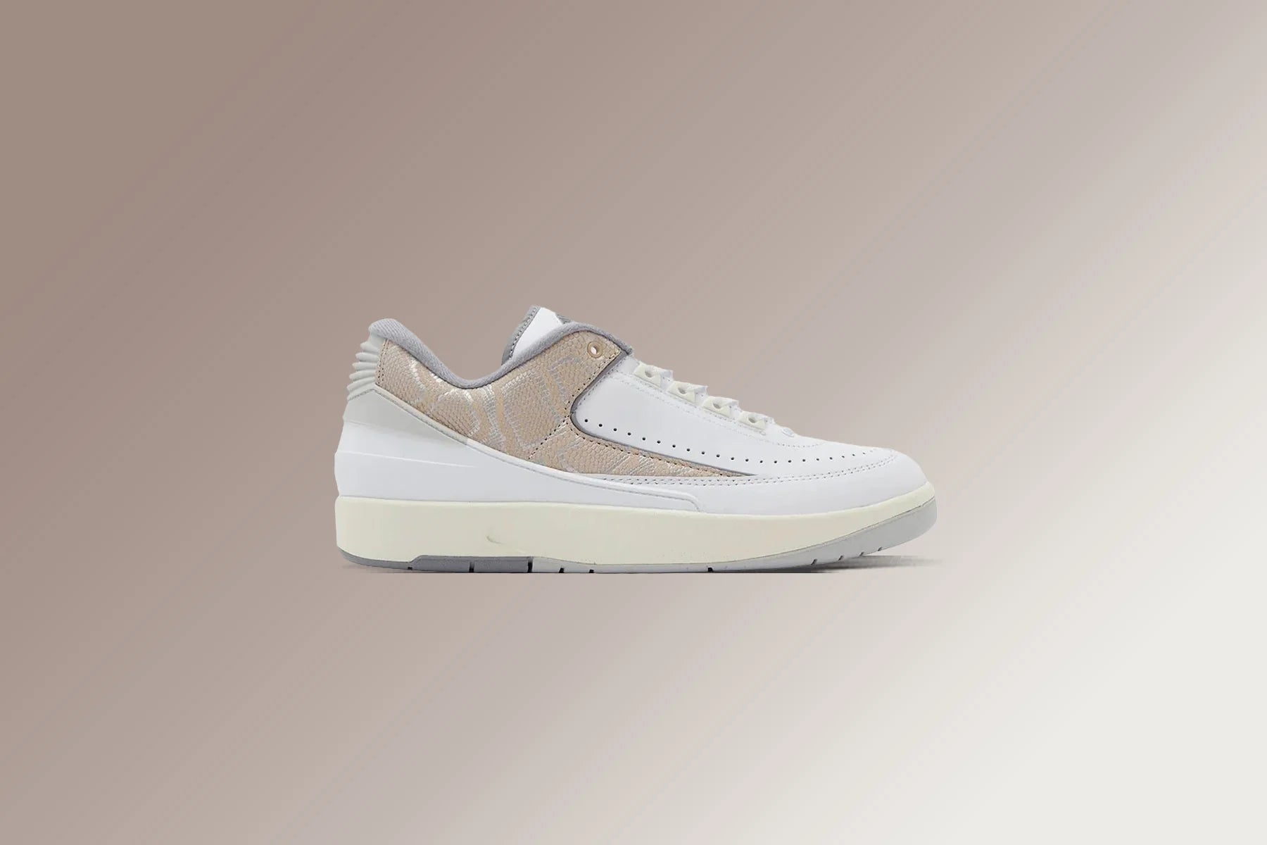 Air Jordan 2 Retro Low Python White Cement Grey Sanddrift