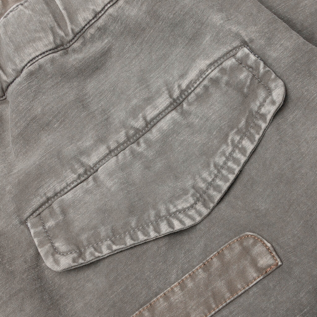 Repaired Cargo Shorts Light Grey