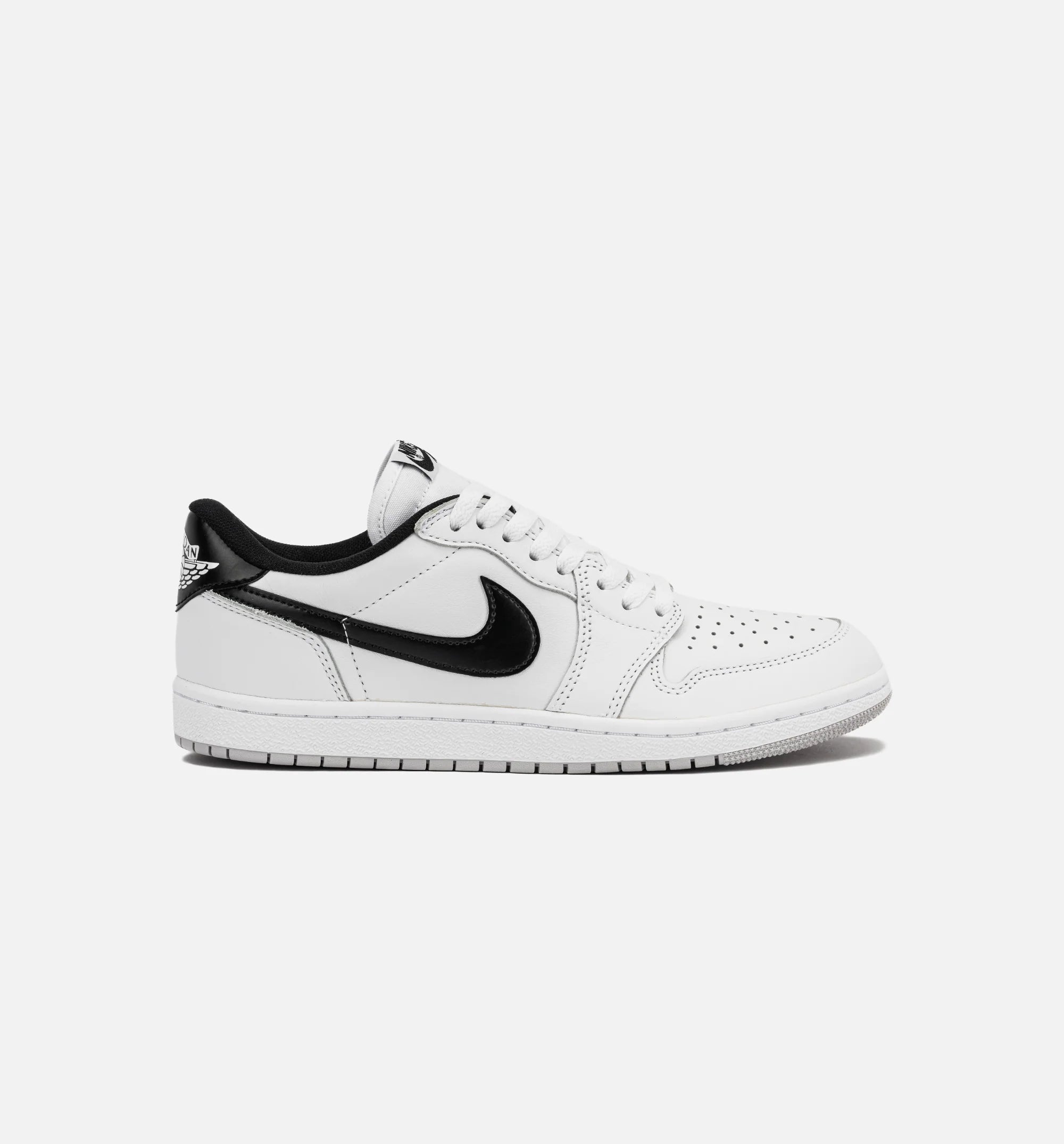 Air Jordan 1 Low 85 Metallic Black Mens Lifestyle Shoe White Black Neutral Grey