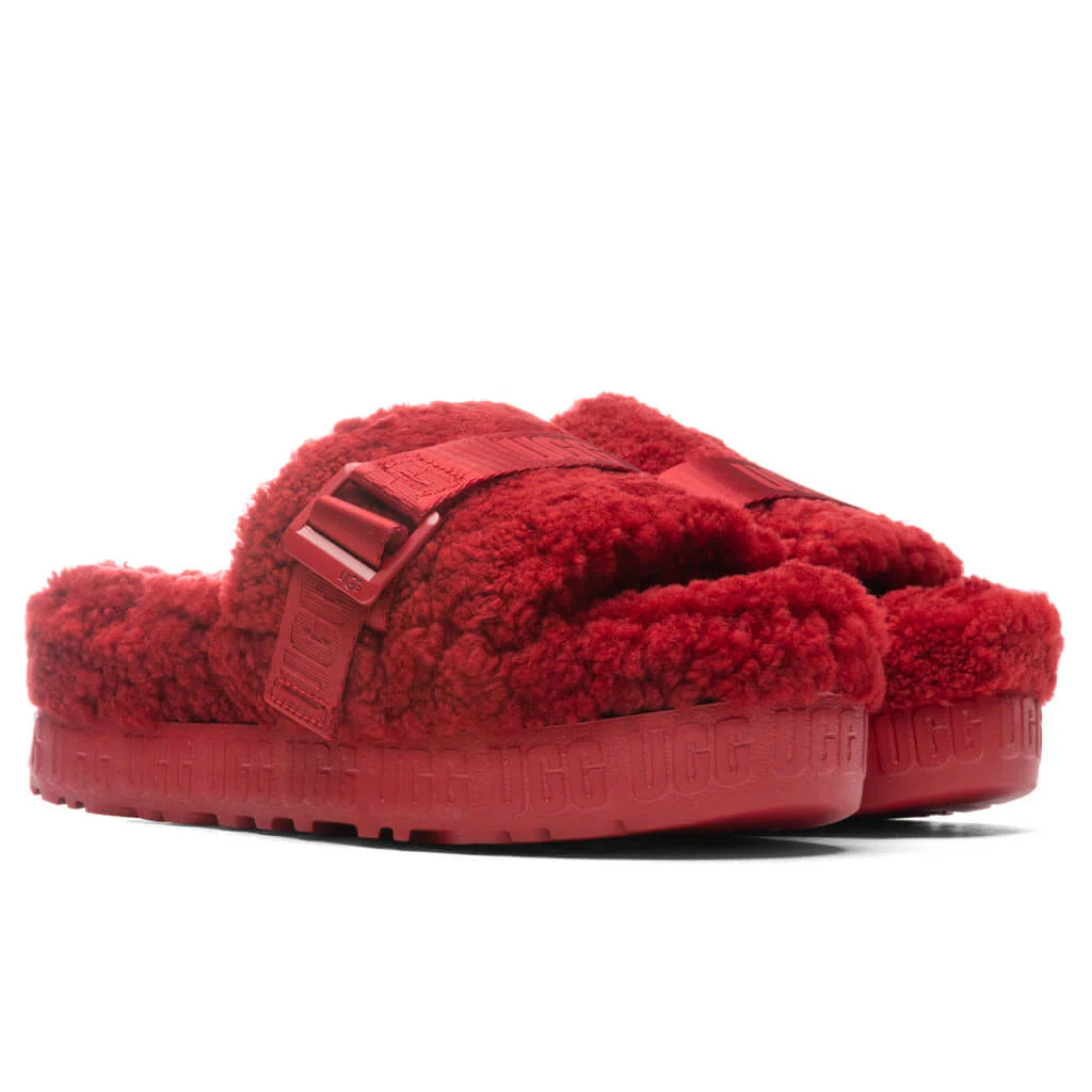 Womens Fluffita Slipper Ribbon Red