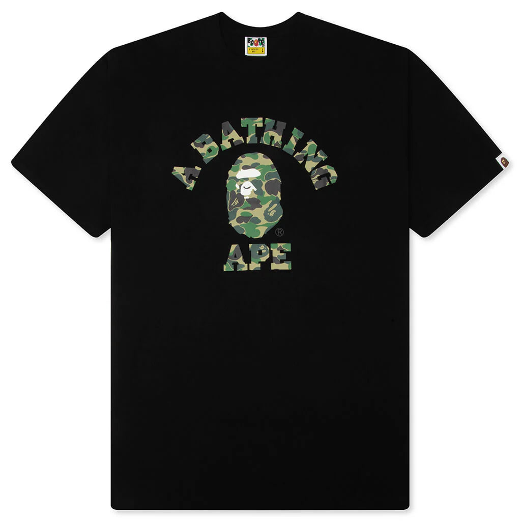 ABC Camo College Tee Black Green