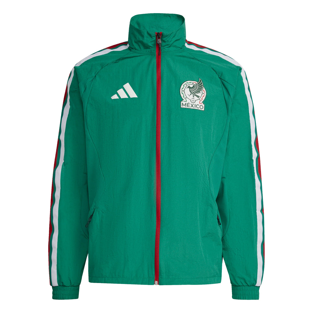 adidas Mexico Home Anthem Mens Soccer Jacket Green White