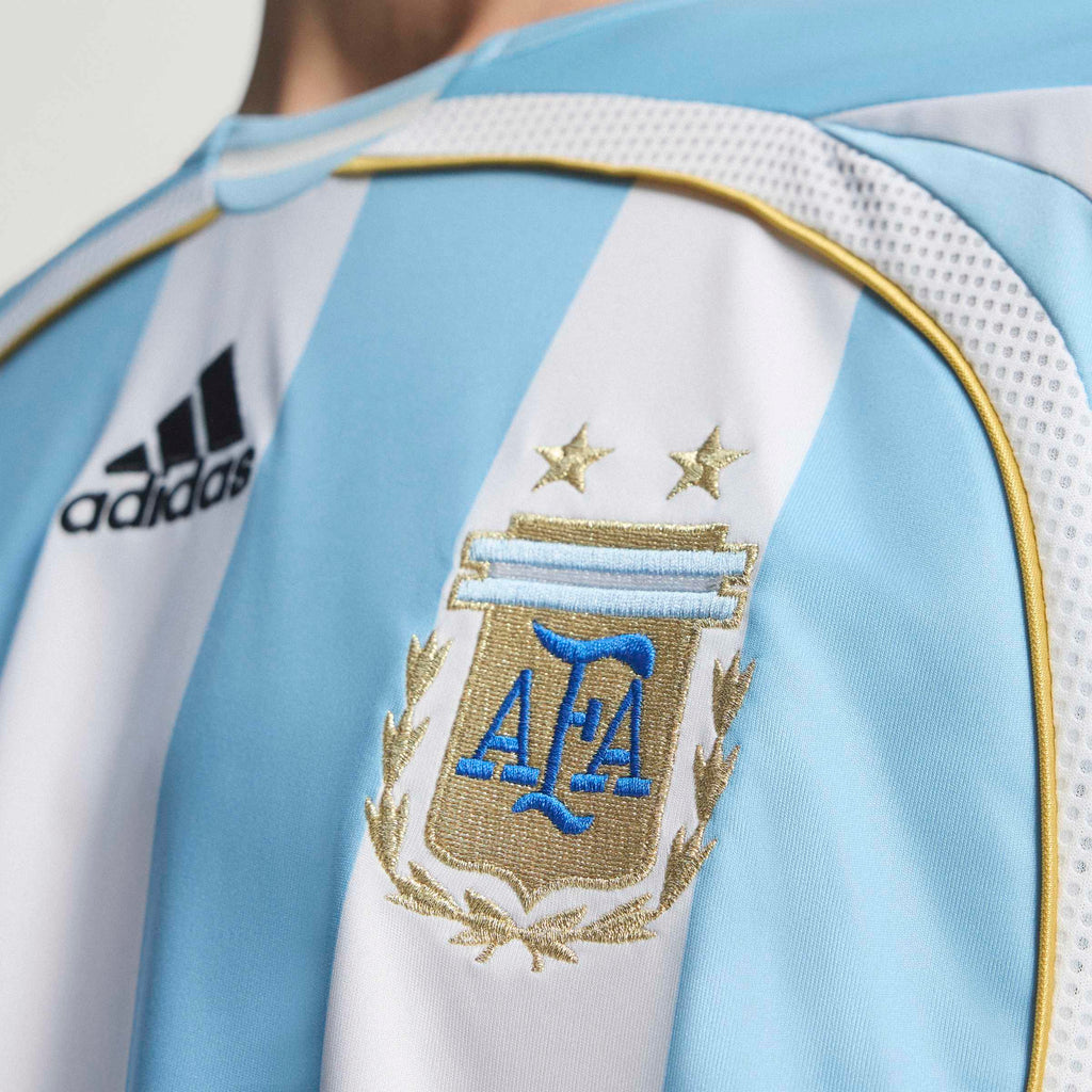 adidas Argentina Home Mens Soccer Jersey 2006 White Blue
