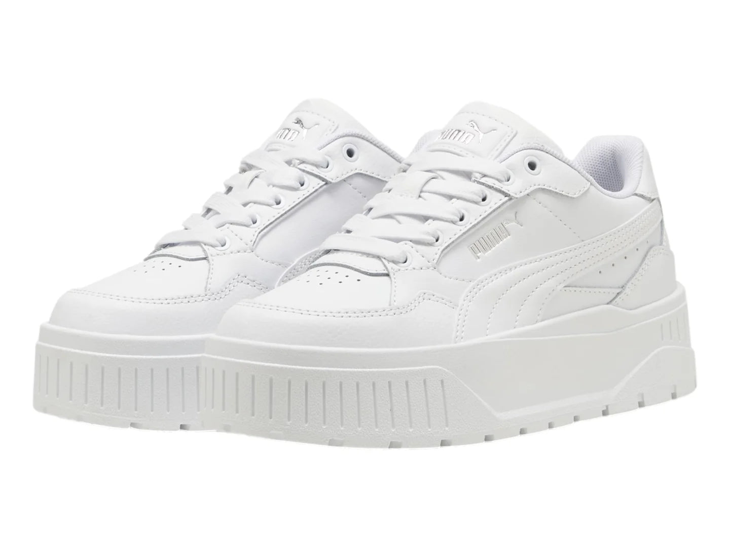 Tenis PUMA Karmen II Idol Blanco y Plata para Niña
