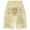 Jumbo Senior Corduroy Short Light Yellow