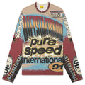 MX Racing Jersey Tan Blue Multi