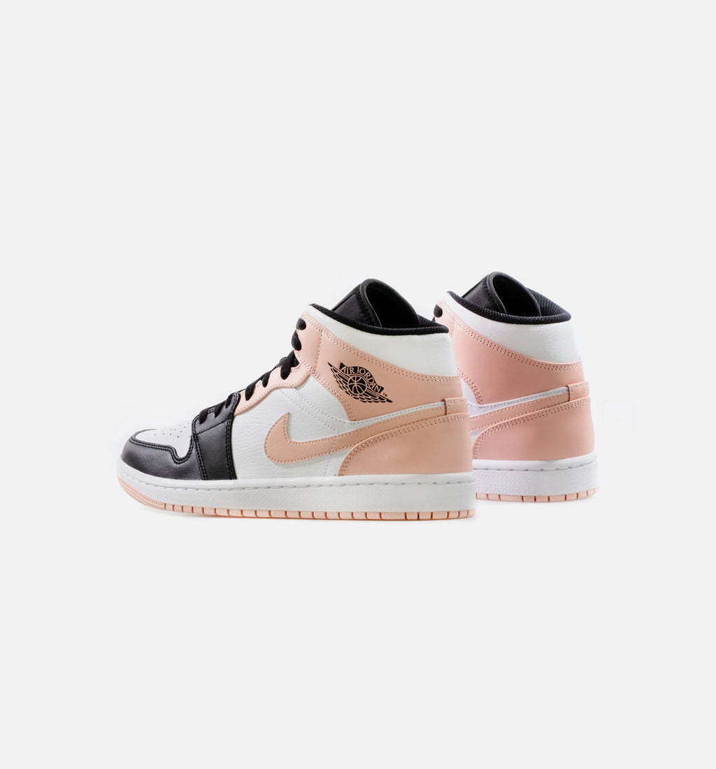 Air Jordan 1 Mid Arctic Orange Mens Lifestyle Shoe White Black Arctic Orange
