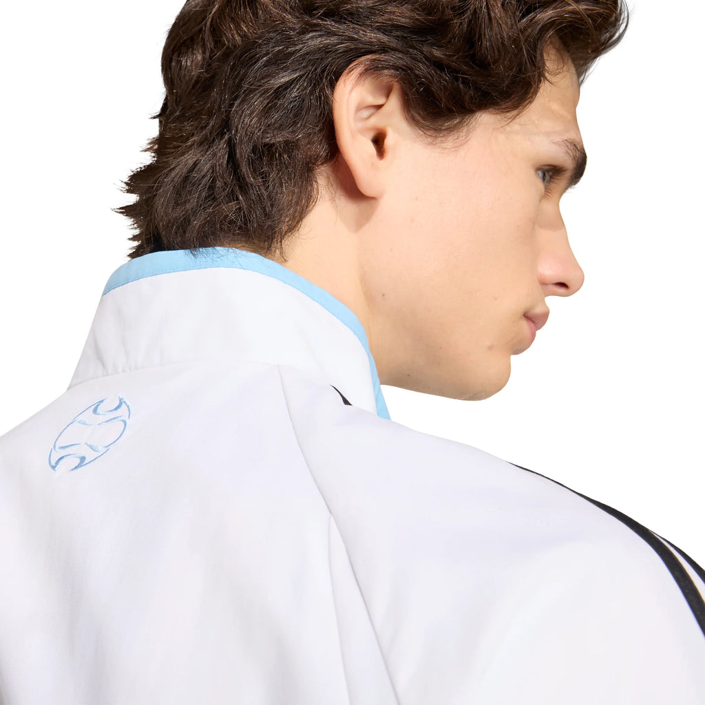 adidas Argentina Home Mens Track Top 2006 White Sky Blue