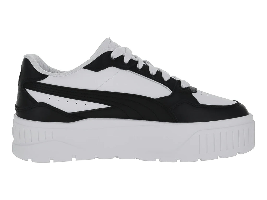Tenis PUMA Carmen II Idol Blanco Negro y Plata para Niña
