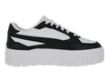 Tenis PUMA Carmen II Idol Blanco Negro y Plata para Niña