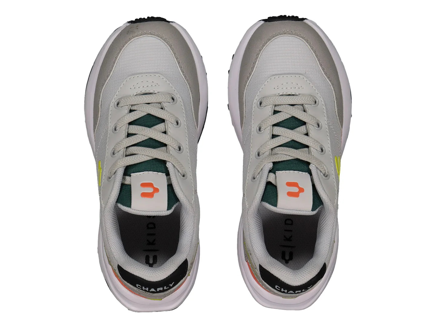 Tenis Charly Gris Oxford y Blanco para Niño
