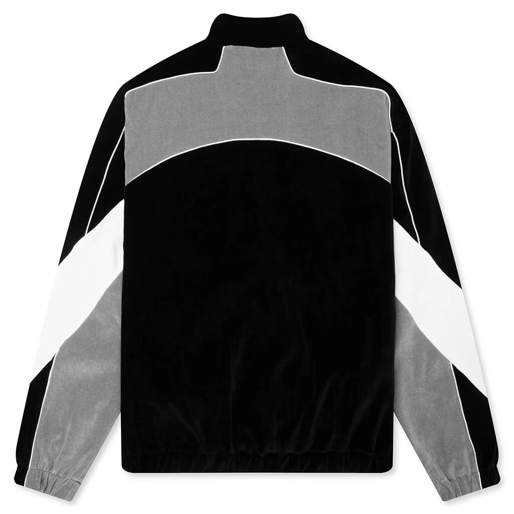 Oversized Panel Track Jacket Black