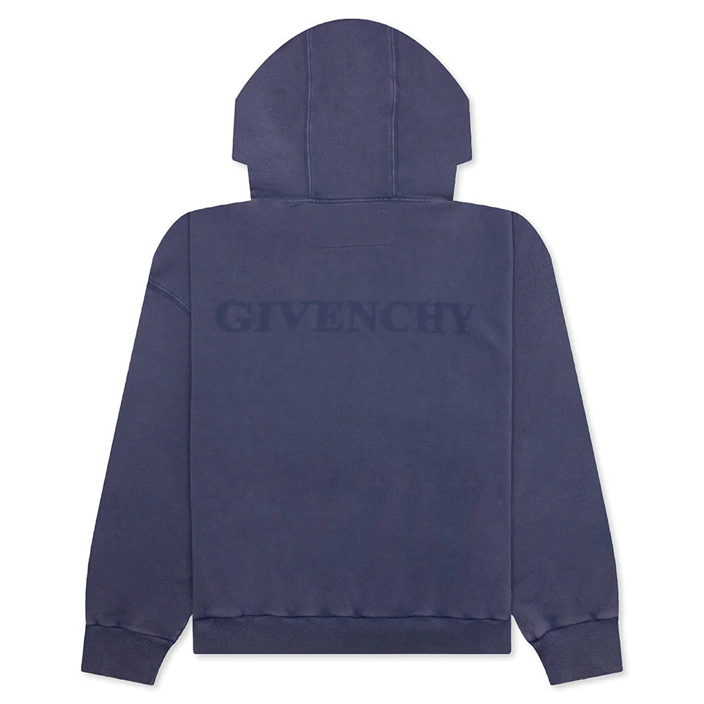 Shadow Oversized Hoodie Medium Blue