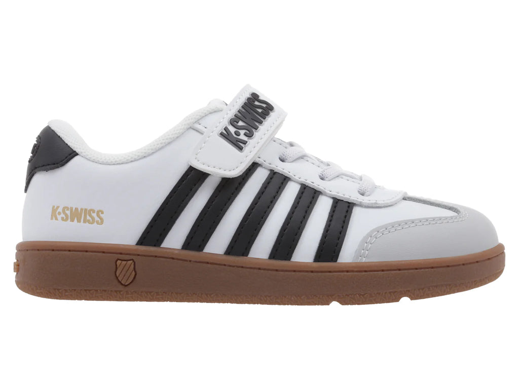 Tenis K SWISS Francis Court Blanco y Negro para Niño