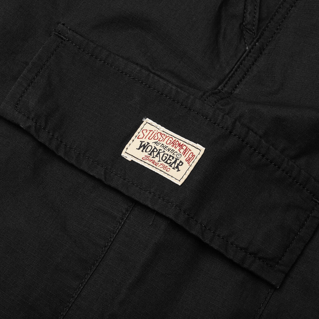 Ripstop Cargo Beach Pant Black