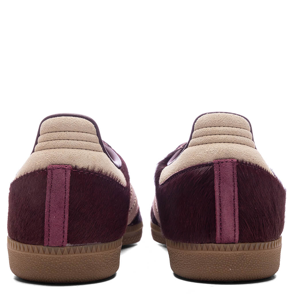 Womens Samba OG Sand Strata Maroon Warm Clay