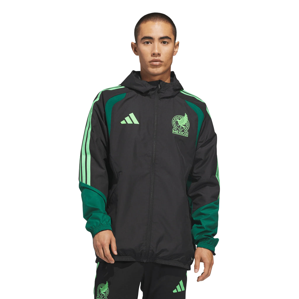 adidas Mexico 26 Tiro All Weather Mens Soccer Jacket Black