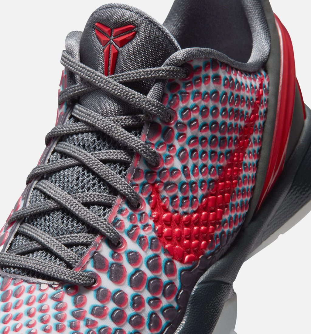 Kobe 6 3D All Star Grade School Basketball Shoe Dark Grey Chlorine Blue Daring Red