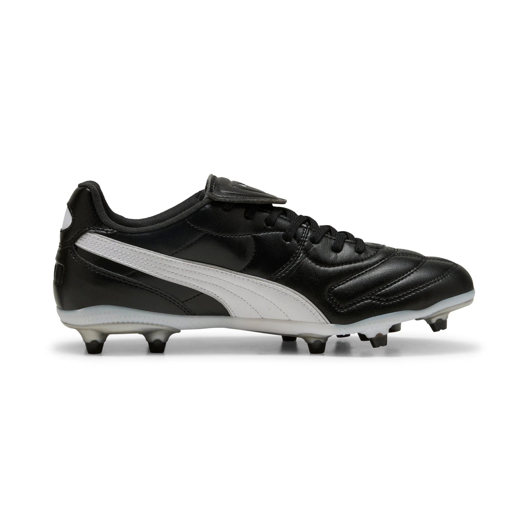 PUMA King Liga FG AG Firm Multi Ground Soccer Cleats Black White