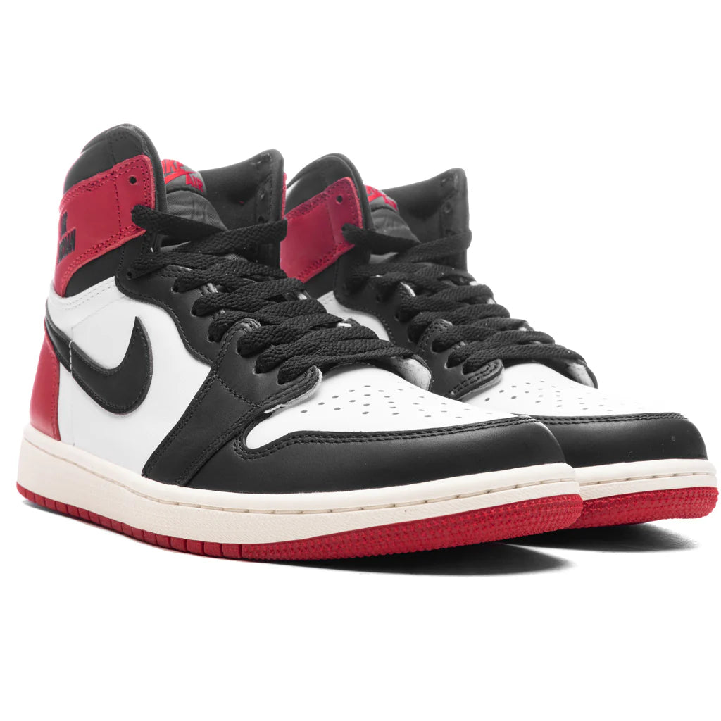 Air Jordan 1 Retro High OG Black Toe Reimagined White Black Varsity Red Sail