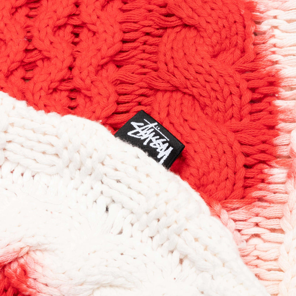 Stussy Tie Dye Fisherman Sweater Red