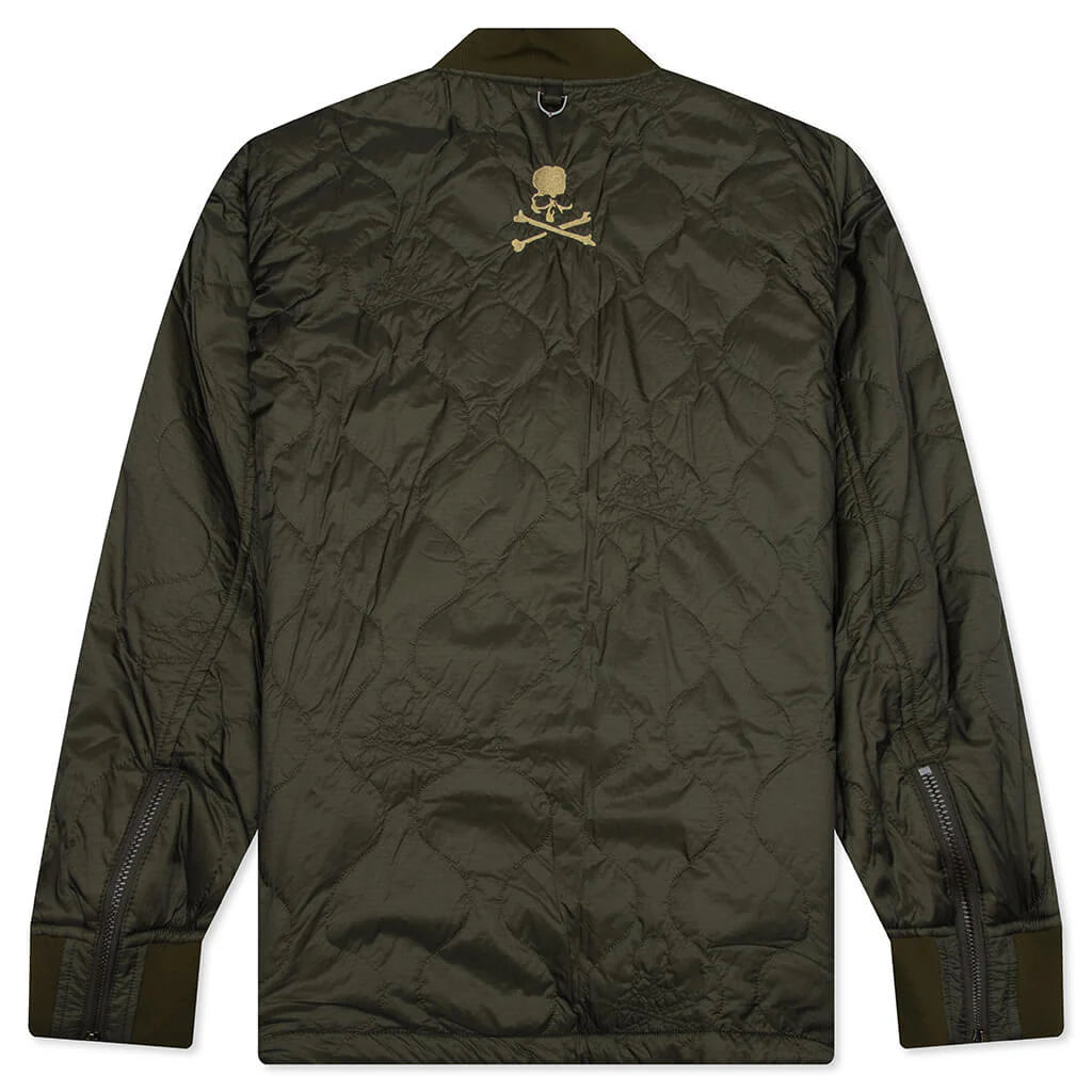 Quilted Nylon Jacket Olive