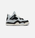 Air Jordan 4 Retro Platinum Gold Preschool Lifestyle Shoe Pure Platinum Metallic Gold Black Sail